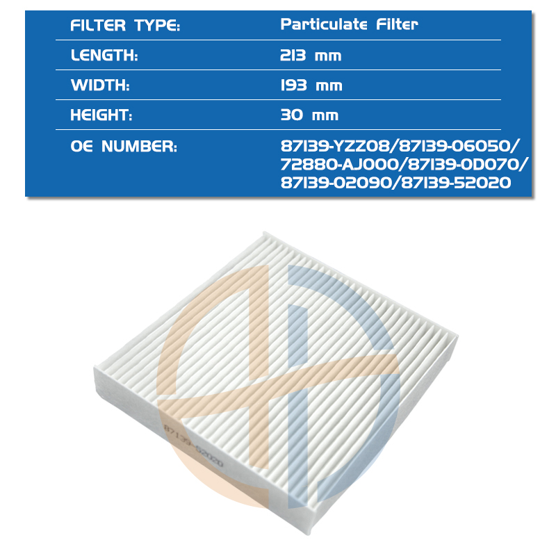 Hepa Cabin Air Filter Replacement 87139 52020 For Toyota Sinpo