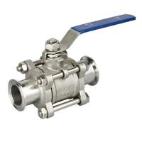 3pc Stainless Steel Three Way Quick Loading Ball Valve
