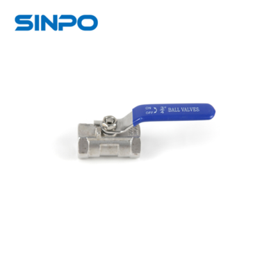 1pc Stainless Steel Floating Type Ball Valve With NPT Threaded